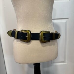Black and Gold Women's Belt